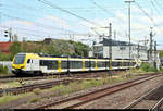 1430 045-3 (ET 6.02) und 1428 020-0 (ET 4.06 | Stadler FLIRT 160) der Go-Ahead Baden-Württemberg GmbH (GABW) als umgeleiteter RE 19678 (RE1) von Stuttgart Hbf nach Karlsruhe Hbf durchfahren den