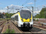 8442 802 und 8442 806 (Bombardier Talent 2) der Abellio Rail Baden-Württemberg GmbH als RB 19521 (RB17a) von Pforzheim Hbf bzw.