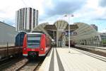 425 229-2 als S3 nach Karlsruhe Hbf am Nachmittag des 24.05.14 beim Verlassen des Bahnhofs Ludwigshafen (Rhein) Mitte in Richtung Mannheim Hbf.