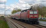 143 896 verließ mit einer RB nach Leipzig am 18.04.15 den Hp.