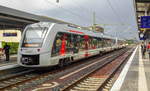 VT 1648 428 mit einem weiteren Lint 41 von Abellio als RB 41 nach Aschersleben in Magdeburg Hbf, 05.06.2020.