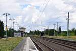 Blick auf den Bahnhof Magdeburg Süd Ost.