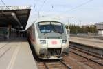 IC Stw in Magdeburg Hbf mit einem IC nach Dresden Hbf, Schublok ist 101 012-3.