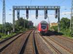 RE 20 nach Halle Saale bei der Durchfahrt in Magdeburg Buckau am 31.07.2013