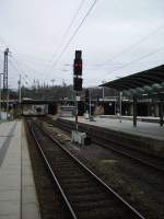 Ein Lichtsignal in Mainz Hbf am 13.03.11