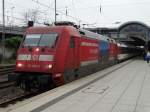 DB Fernverkehr 101 006-5 am 30.10.14 in Mainz Hbf mit ein EC bestehend aus SBB Wagen 