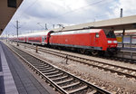 146 007-0 mit RE 4562 (Mannheim Hbf - Biblis - Frankfurt (Main) Hbf), am 29.3.2016 in Mannheim Hbf.