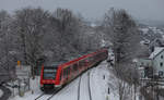 620 003 fährt als RB25 nach Köln Hansaring in Meinzerhagen ein.