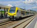 ET 6.03 A von GoAhead als IRE 1 nach Karlsruhe Hbf in Mühlacker, 20.06.2019.