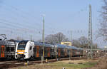 Zwischen den Versuchsfahrten pausierte 462 001 an diesem Tag im Bahnhof Minden (Westfalen).