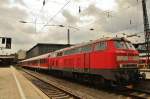 218 459-6 mit Regionalexpress in Mnchen Hbf am 11.07.13.