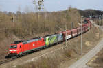 185er-Doppel am 03.04.2020 auf der Nordumgehung des Rangierbahnhofs München Nord