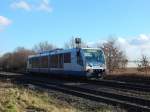 Rurtalbahn Sprinter RB34 bei Rheindahlen am 17.1.15    Mönchengladbach Rheindahlen 17.01.2015