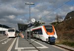 SWEG ET 150 mit SWE 72514 (Mnstertal–Bad Krozingen) am 16.03.2016 in Mnstertal (Schwarzwald)