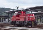 Auf Rangierfahrt - 261 052 im Bahnhof Monatabaur (10.08.2012) 