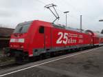 DB Regio 146 222-5 (25 Jahre DB Zugbus Regionalverkehr Alb-Bodensee Werbung) am 05.12.14 in Mosbach Neckarelz 