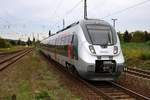 9442 301 (Bombardier Talent 2) von Abellio Rail Mitteldeutschland als RE 74504 (RE17) von Leipzig Hbf nach Erfurt Hbf erreicht Naumburg(Saale)Hbf auf Gleis 2.