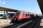 DB 442 272  Gemeinde Breitengrüßbach  als RE 4987  Franken-Thüringen-Express  von Leipzig Hbf nach Nürnberg Hbf, am 24.08.2022 in Naumburg (S) Hbf.