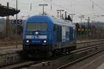 Press 253 014 fuhr am 17.1.24 als Tfzf durch Naumburg (Saale) Hbf.
 