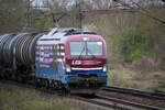 LEG 248 022 fuhr am 5.4.24 mit Kesselwagen durch Naumburg (Saale).