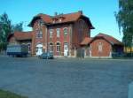 Bahnhofsgebude in Naumburg (Saale) Ost; 10.05.2008