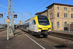 GoAhead 1430 047 (ET 6.04) steht in Neckarsulm zur Fahrt als RE8 nach Stuttgart Hbf.