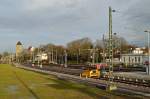 Blick über das neugestalltet Bahnhofsvorfeld in Neckarsulm.