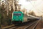 185 608-7 von  LTE  mit Gterzug in Neuss Sd am 03.04.13.