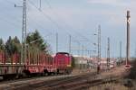 Blick in die westliche Einfahrt des Bahnhofs Nordhausen.