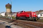 265 014-1 unterhalb des alten Wasserturms im Bahnhof Nordhausen 11.10.2015