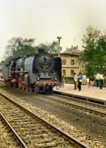 O1 137 in Nossen (Sachsen), Dampfloksternfahrt um 1988 (ORWO NC 19 in der damaligen Qualitt)