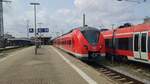 Hier zu sehen bei der Ausfahrt aus dem Nürnberger Hbf die 1440-027 der S-Bahn Nürnberg als S5 (39513) nach Allersberg (Rothsee) von Gleis 14.