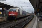 101 070-1 mit IC 2160 von Nrnberg Hbf nach Karlsruhe Hbf beim Aufenthalt in Nrnberg Hbf, 05.01.2012