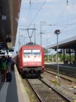 101 083-4 steht hier am 22.06.2014 im Nürnberger Hbf.