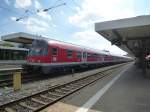 Der Steuerwagen des RE nach Stuttgart steht hier am 22.06.2014 im Nürnberger Hbf.