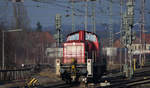 294 892-5 am 11.02.2013 im Bahnhof Osnabrück. Kurz nach dieser Aufnahme wechselte die Lok vom oberen Bahnhof über die Kluskurve in den unteren Bahnhof.