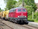 215 025 der Efw im Bauzug-Einsatz in Brock-Ostbevern, 25.05.15