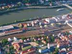 Passau Hbf (Sdansicht)aus der Vogelperspektive ca.