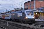 1116 038 mit einem Regionalzug in Passau Hbf.