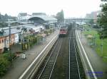 Bahnhof Peine, gesehen von der Fugngerbrcke Mitte  November 2007