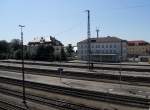 Ein Blick auf den Bahnhof von Plattling.