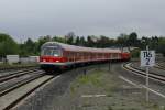 RE 3716 (geschoben von 218 390) erreicht am 15.5.2010 Plauen ob Bf.