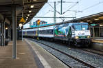 26.12.16 RE Ersatzverkehr (MRB) Dresden-Hof mit 145 023 der PRESS und NX/ MRB Wagen in Plauen V./ob.