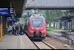 Großes Getümmel im Hauptbahnhof der brandenburgischen Landeshauptstadt:
442 ??? und 442 632 (Bombardier Talent 2) von DB Regio Nordost als RB 18678 (RB21) von Potsdam Griebnitzsee nach Wustermark bzw. RB 18130 (RB21) nach Königs Wusterhausen stehen in Potsdam Hbf auf Gleis 3.
(Neubearbeitung)
[30.5.2018 | 18:50 Uhr]