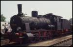1000 Jahr Feier am 20.5.1993 in Potsdam: Noch einmal präsentierte die Reichsbahn auf dem Gelände am Hauptbahnhof Potsdam einen Großteil ihrer Museums Lokomotiven:  Güterzuglok