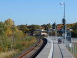 Station  Inselstadt Malchow ,neben dem ZOB,am 06.Oktober 2018.