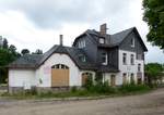 21.06.2015, Thüringen, der Bahnhof Wurzbach an der Strecke Blankenstein - Saalfeld.