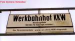 Werkbahnhof KKW (KernKraftWerk) in Rheinsberg am 05.09.2004.