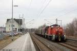 294 573 mit einem  Sondergterzug  am 19.3.10 in Barsinghausen.