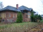 Hinter Bschen versteckt und vergessen- der Bahnhof Beeskow- Neuendorf der, seit 1911 bestehenden Kleinbahn Beeskow- Frstenwalde.